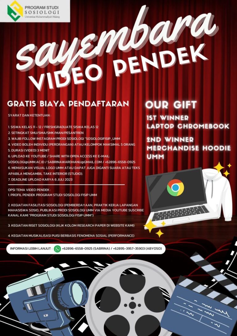 Sayembara Video Pendek Prodi Sosiologi UMM 2023
