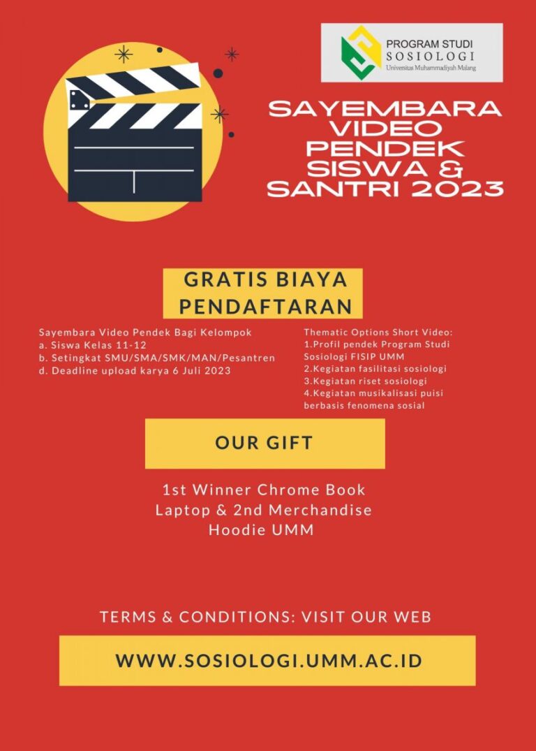 SAYEMBARA VIDEO PENDEK SISWA & SANTRI 2023