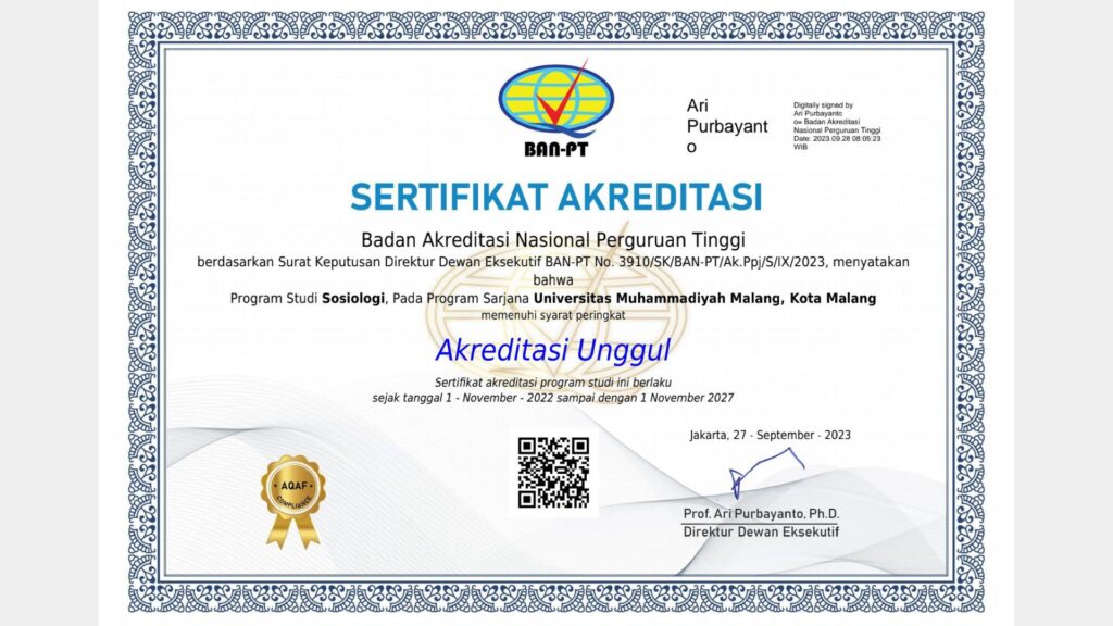 Akreditasi Unggul BAN-PT