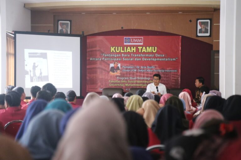Sosiologi UMM Gelar Kuliah Umum Tentang Pentingnya Masyarakat Desa yang Partisipatif
